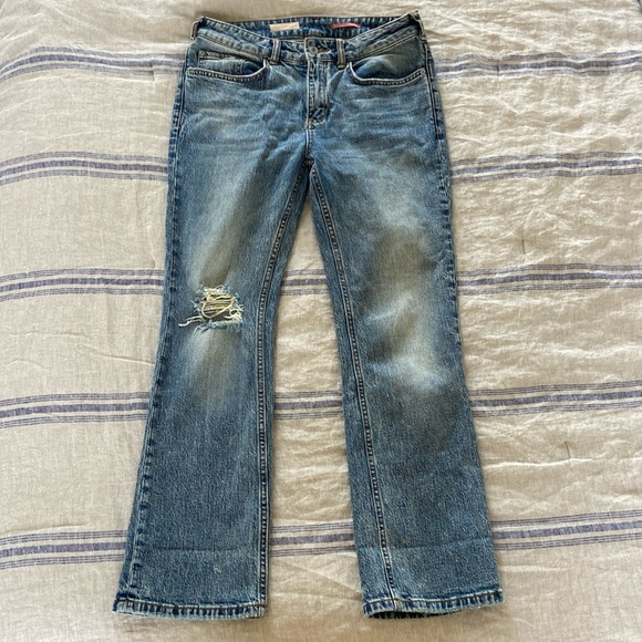 Pilcro Jeans Women's 27 Distressed bootcut Anthropologie - Picture 1 of 10